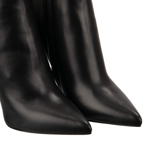 DOLCE & GABBANA DG Logo Heel Leather Boots Pumps Heels Shoes LORI Black 13030 - Picture 6 of 6