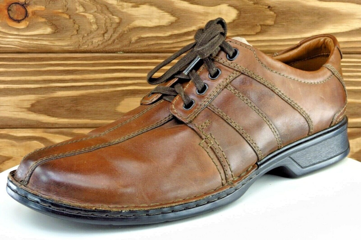 Clarks Shoes Sz 11 M Almond Toe Brown Derby Oxfords Leather‎ Men 14885 Clarks Shoes Sz 11 M Almond Toe Brown Derby Oxfords Leather  main image 2