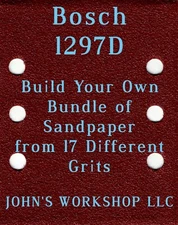 Build Your Own Bundle Bosch 1297D 1/4 Sheet No-Slip Sandpaper 17 Grits