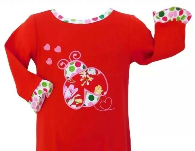 Mono AnnLoren Bebé Niña Una Pieza San Valentín Lunares Ladybug-Talla-12M/18M Foto 2 de 4