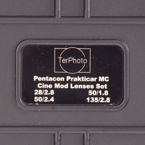 Pentacon Praxis MC 28/2.8, 50/1.8, 50/2.8 135/2.8 ¡Juego Cine Mod Para Montaje EF! - Imagen 24 de 24
