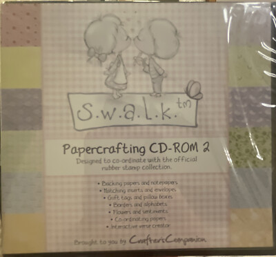 S.W.A.L.K. PAPERCRAFTING CD-ROM 2 BRAND NEW SEALED
