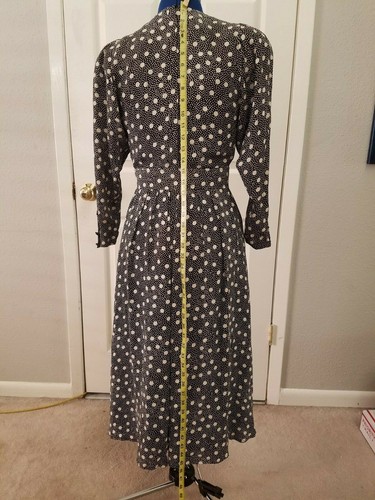 Albert Nipon Vintage Dress Detachable Collar Size 2 - Picture 3 of 12