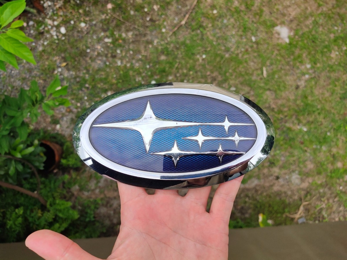 98x180mm Subaru Emblem Badge | 75430B1020 | Genuine OEM | Silver