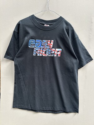 Vintage Easy Rider Movie Promo T-Shirt Black Size Medium Jack