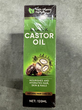 Black Castor Oil, Nourishes and Hydrates Hair, Skin, and Nails 120 ml