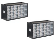 Stanley STST40730 Parts Bin Container System Stackable 30-Drawer - Pack of 2