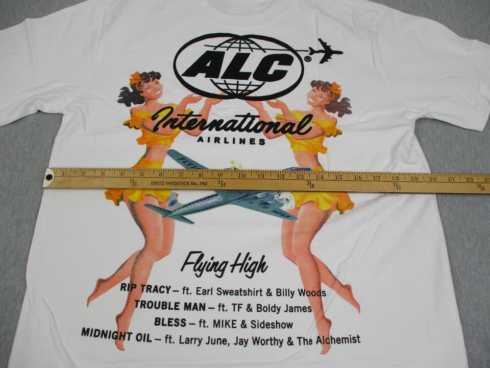 Camisa ALC Records Para Hombre Mediana Blanca Larry June Jay Worthy Boldy The Alchemist Foto 3 de 4