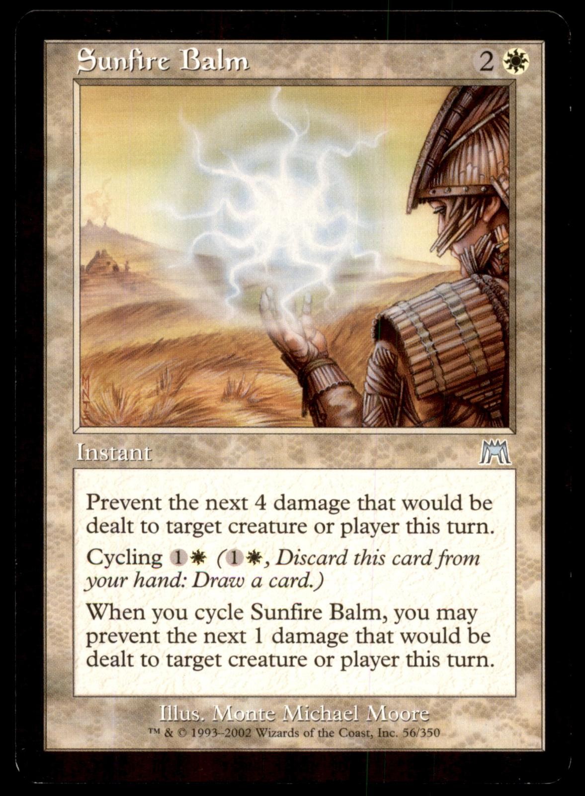 Sunfire Balm 56 Uncommon Onslaught Magic: The Gathering Lightly Played