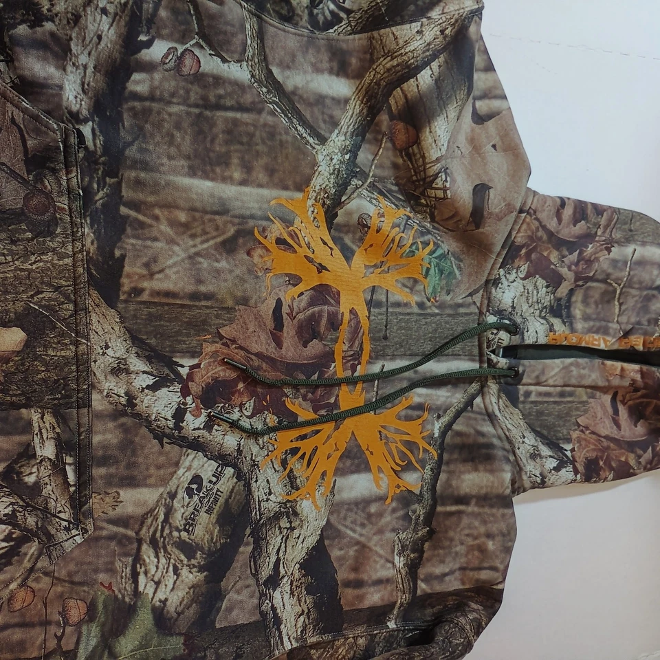 Under Armour RealTree Camo Hunting Pullover Polyester Fleece Hoodie Size SM  - Image 2 of 4