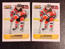Two New Jersey Devils SI Kids insert SP cards Jack Hughes 2024 #1111 NM Olympics