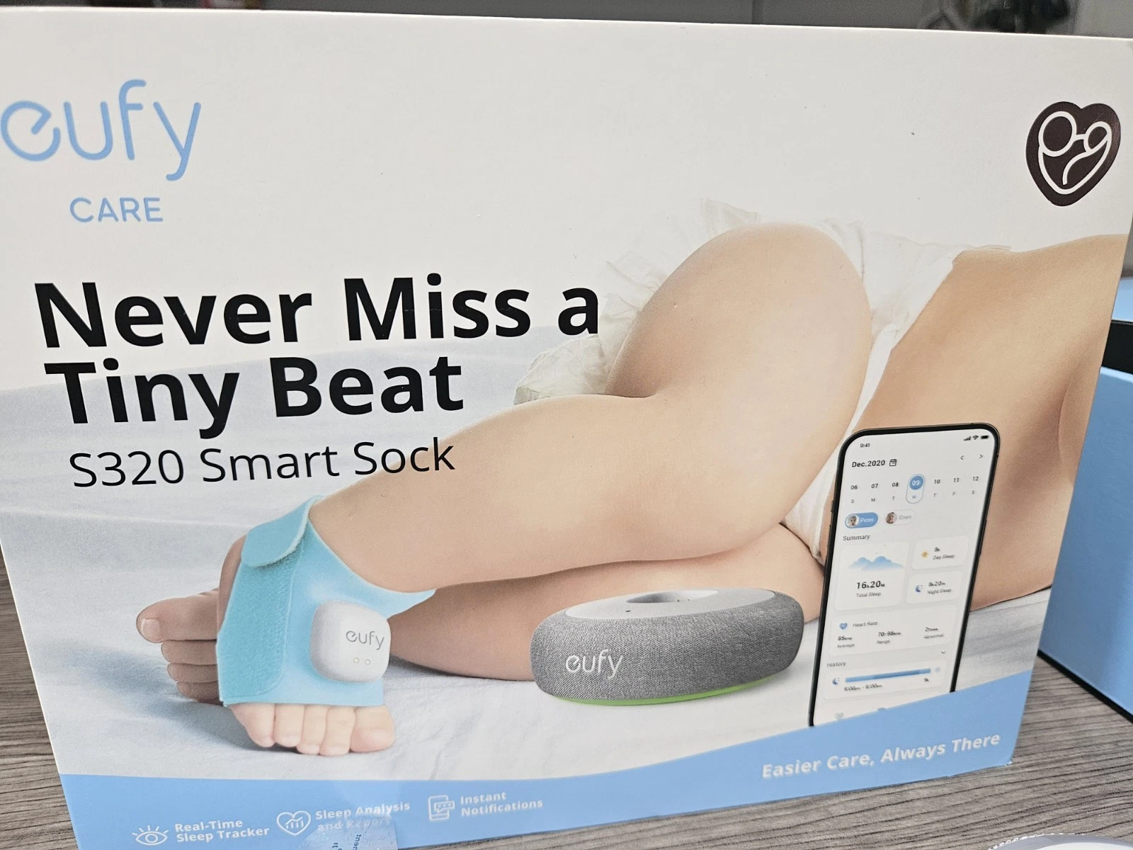 Eufy Baby Smart Sock S320 Smart Baby Monitor for Baby 24 Hours