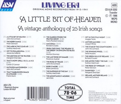 VARIOUS ARTISTS LITTLE BIT OF HEAVEN NEW CD