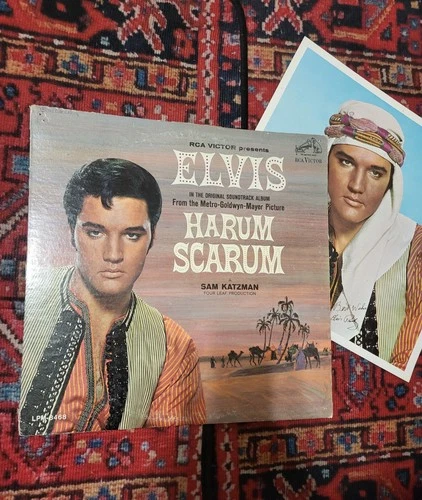 ELVIS PRESLEY "Harum Scarum" LP 1965 Mono RCA Victor ‎– LPM 3468 VG+ W/Poster