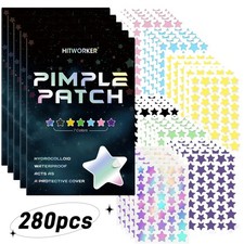 280 Star Pimple Patches Hydrocolloid Acne Blemish Cover Concealer