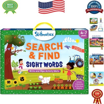 Search & Find Sight Words Educational Game: Fun Learning Activity Mats for Kids