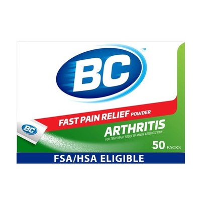 BC Pain Relief Powder, Arthritis Pain, 50 ct (Pack of 1) 50 Count 