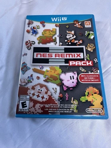 NES Remix Pack Nintendo Wii U 2014 Complete Tested Classic Retro Challenge Game
