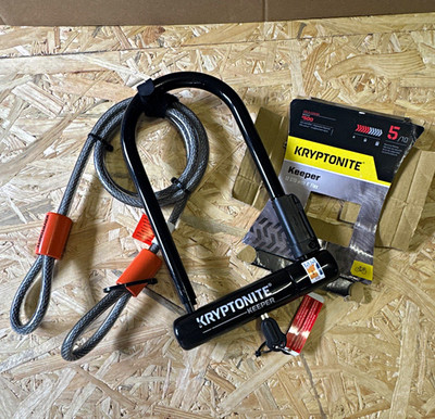 Kryptonite Keeper Bügelschloss 12 STD with 4' Flex Schlüssel