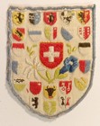 Écusson LES ARMOIRIES DES 26 CANTONS Suisse en tissu brodé - hauteur 6,5 cm