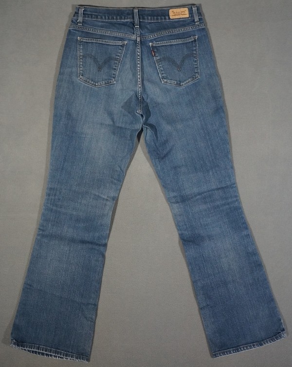 XE05416 AWESOME **LEVI'S** 515 BOOT CUT LEG WOMENS WESTERN BLUE JEANS ...