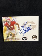 2005 Press Pass Rookie Signatures Autograph #DP David Pollack Rc On Card Auto. rookie card picture