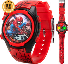 Marvel Spider-Man Kids Digital Watch Adjustable Strap Durable Fun Hero Design