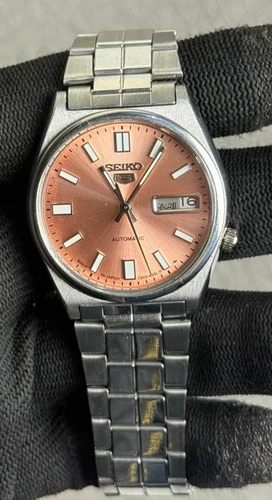 Vintage Seiko 5 Automatic Japanies Mens Watch 7009 Day/Date
