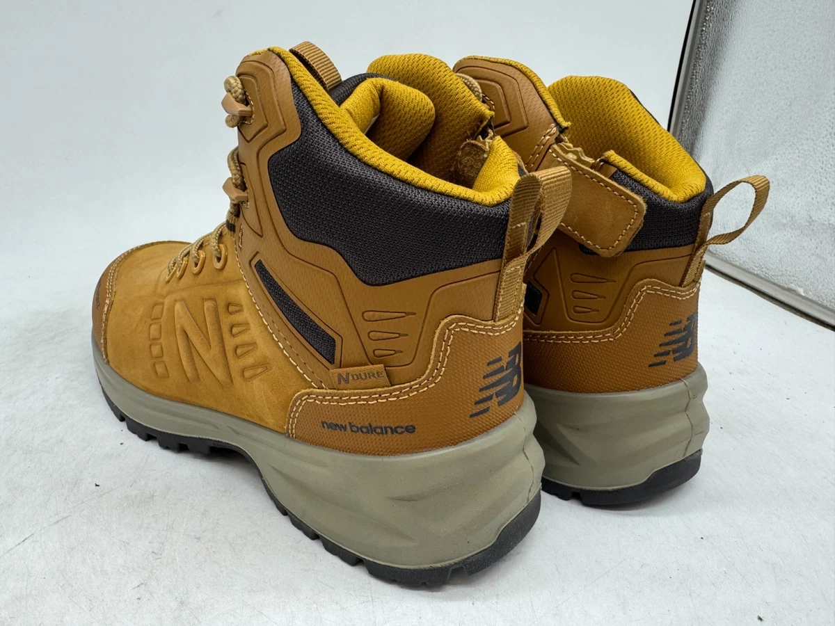 New Balance Contour Work Boots Men's Wheat Leather Slip-Resistant Outdoor - 8.5