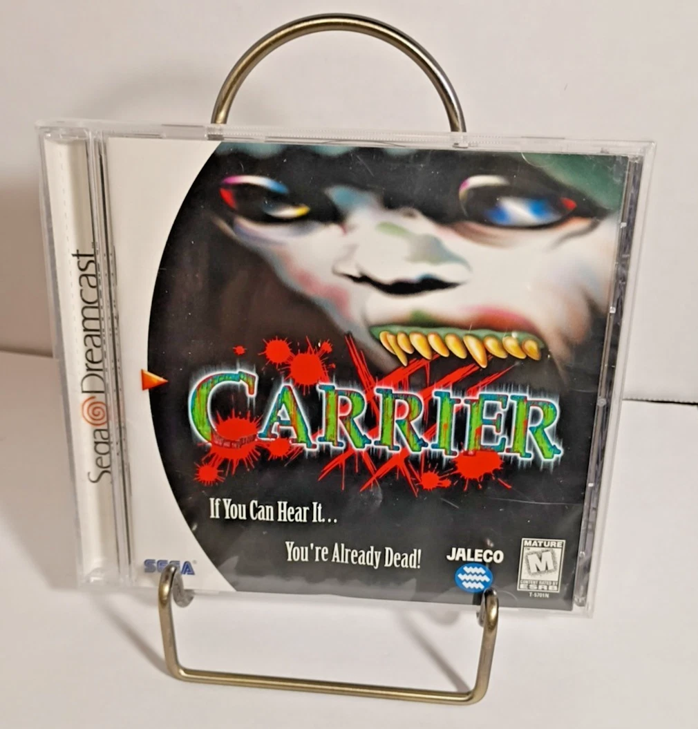 Carrier Sur Dreamcast - NTSC USA Complet - Jeu D'Horreur - Sunfade Sur Côté