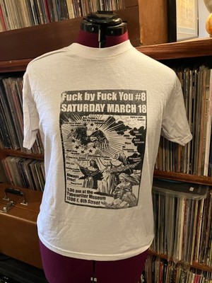 F**k X F**k You fest #8 SXSW T-shirt white size Youth L 2006 Y2K DIY punk weird