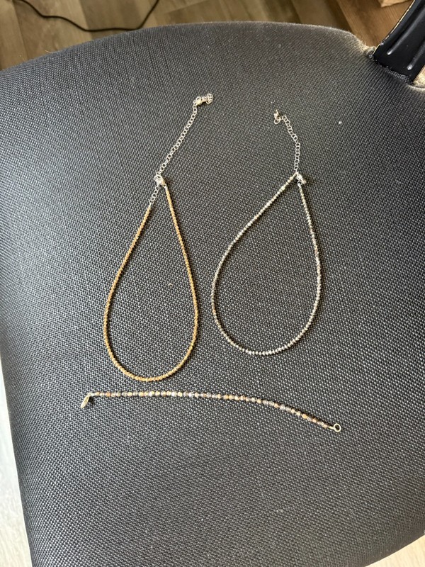 Authentic Swarovski Gradual Faceted tiny AB Crystal Necklaces and 1 Bracelet