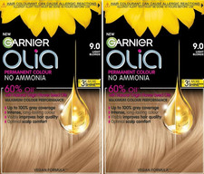 Garnier Olia No Ammonia Permanent Hair Dye, Light Blonde 9.0 x 2 