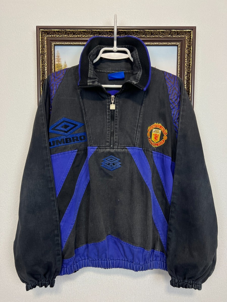 Vintage 90's Umbro Manchester United Football Jacket Soccer