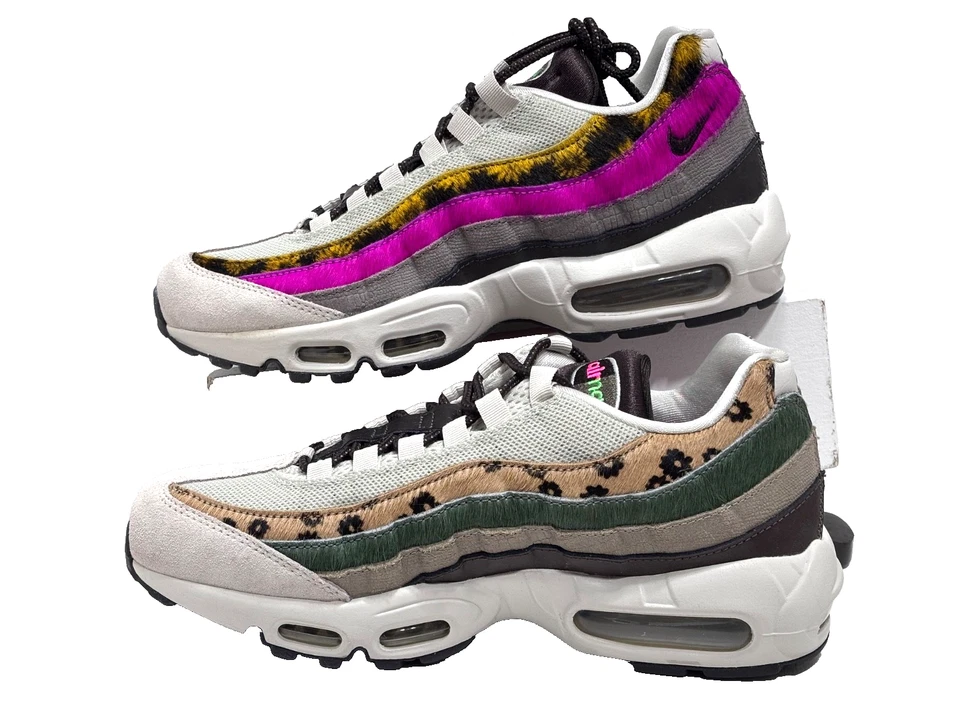 NIKE AIR MAX 95 PREMIUM  ANIMAL/ FLORAL PRINTS SHOE.  WOMEN'S SIZE: 10 - Image 4 of 4