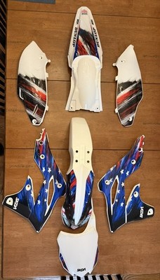 2013-2016 Kawasaki KX250F UFO Plastics Kit + SKDA Graphics Kit & Seat Cover