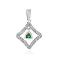 Cavill Tsavorit AnhäNger Silber 925 Sterling 0,13Ct GrüN Modern Geometrisch