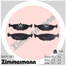 Satz Bremsbeläge Bremsklötze hinten für BMW 3-er E30 5-er E28 6-er E24 | 2463
