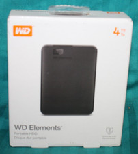 Western Digital WD Elements 4TB Portable External HDD Black WDBU6Y0040BBK-WESN
