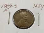 1909-S F Lincoln Wheat Cent Key Date
