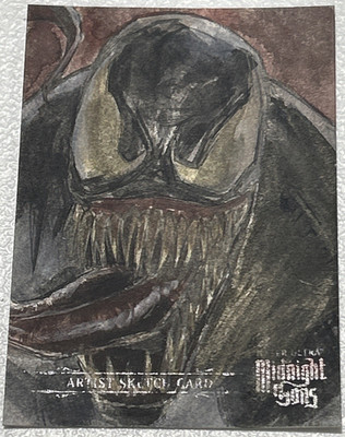 2023 Venom 1/1 Marvel Midnight Sons Kursat Cetiner Original Sketch Fleer Ultra