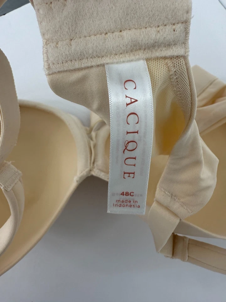 Lane Bryant Cacique Balconette Bra Women's Size 48C Beige Comfort Bliss Feminine - Image 4 of 4
