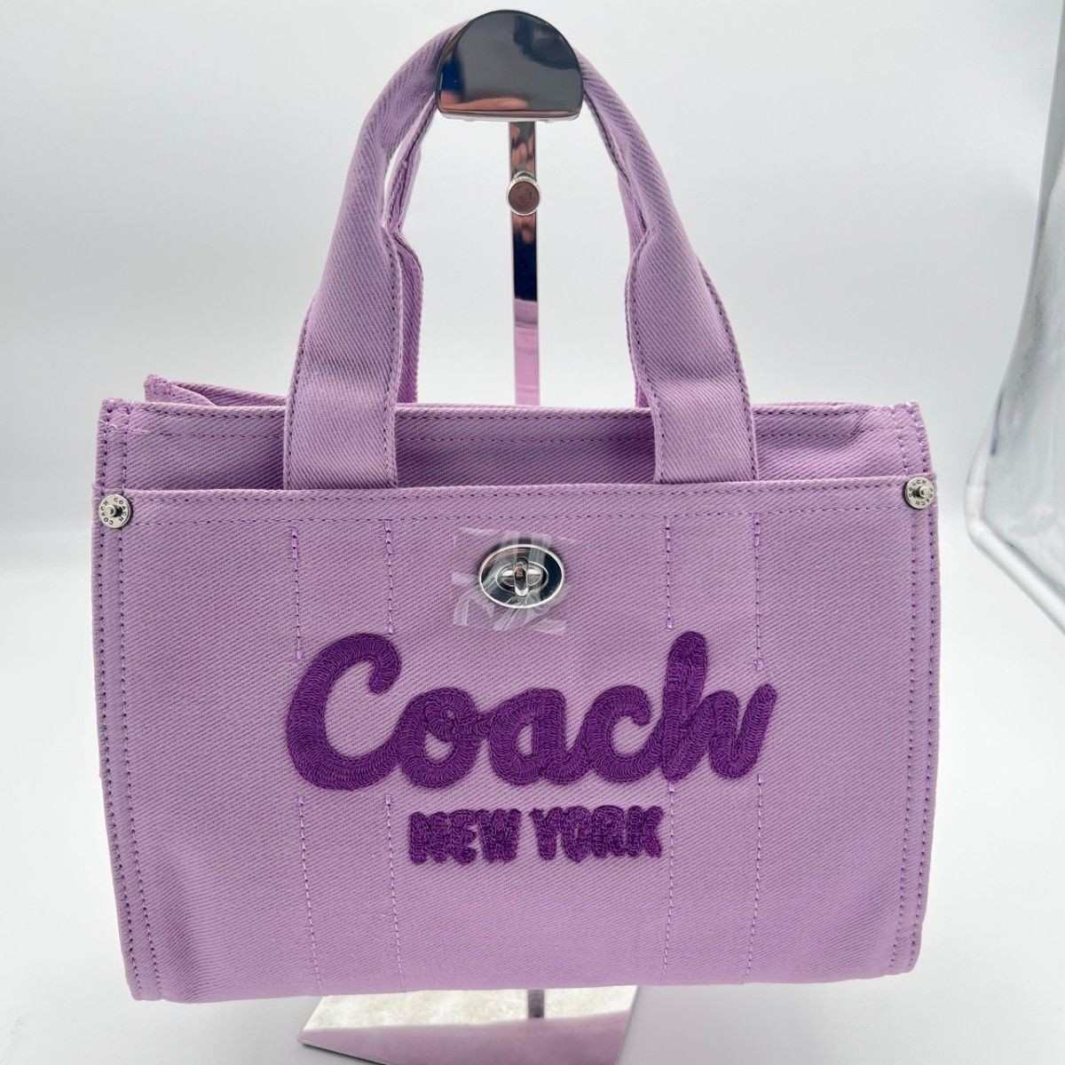 COACH Purple Cargo Tote Bag Spacious Stylish Carryall