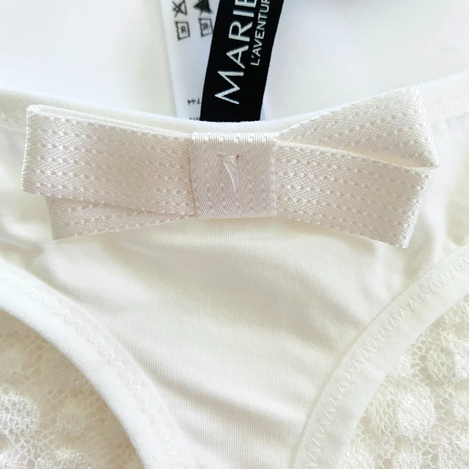 Nuevo con etiquetas Marie Jo L'Aventure Ingo Tanga Panty Marfil Natural EE. UU./Reino Unido Pequeño FR/EU 38 Foto 4 de 4