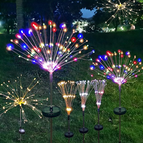 LED Solar Garden Lights Firefly Christmas Outdoor Sway Lamp Yard Pathway Decor - Picture 10 of 15
