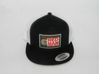 Red Man Tobacco Patch Trucker Hat Yupoong/YP Classic 6006 Snapback Black/White