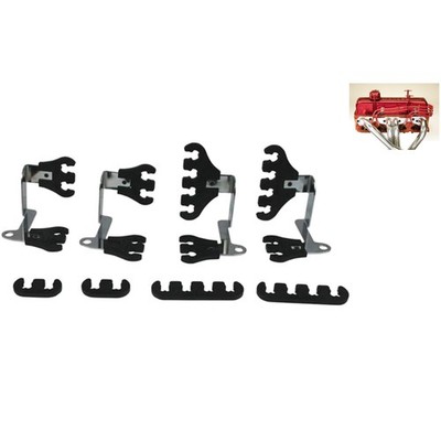 Wire Loom Kit - Includes Chrome Plated Brackets for Easy Installation