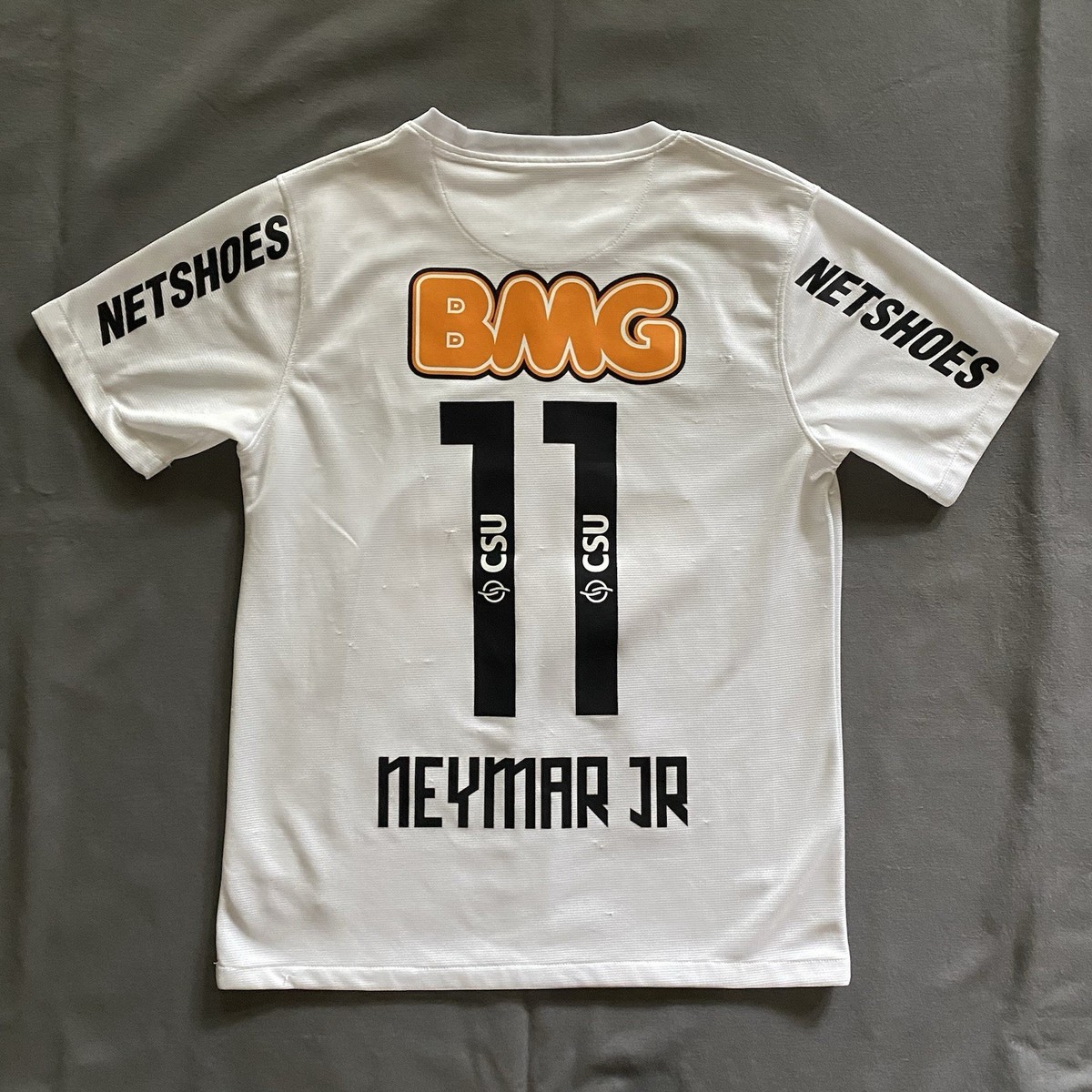 2011-12 Nike Neymar Jr. Santos SFC Jersey Mens Small White