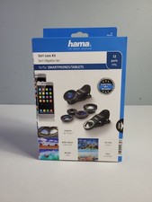 Hama Universal 5in1 Cell Phone Camera Lens Kit Clip On Smartphone Tablet