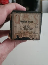 Q.R.S. 2573 Word Roll for a player piano  "California (Here I Come)